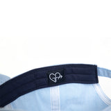 GA heart logo blue hat inside Galey Alix
