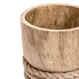 As luck would have it natural wood candle holder product shot wood close up Galey Alix