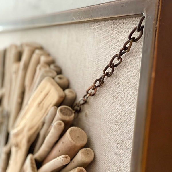 The Galey Garland - oversized natural wood bead garland