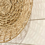Seagrass with sass handwoven seagrass circular wall art product shot Galey Alix