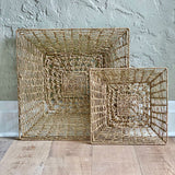 Seagrass with sass handwoven seagrass square wall art Galey Alix