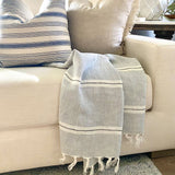 The cool calm kinda collected decorative throw blanket product shot Galey Alix