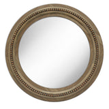 The Katalina mirror natural wood mirror with handcrafted textured wood detailing product shot Galey Alix