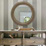 The Katalina mirror natural wood mirror with handcrafted textured wood detailing Galey Alix