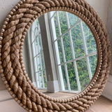 The MaryAnn hand braided rope mirror Galey Alix